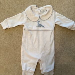 Blue dinosaur crochet Playsuit